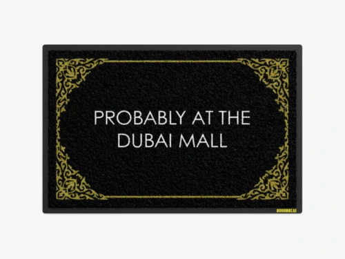Dubai Mall doormat – stylish door mat inspired by Dubai Mall for home entrances in UAE.