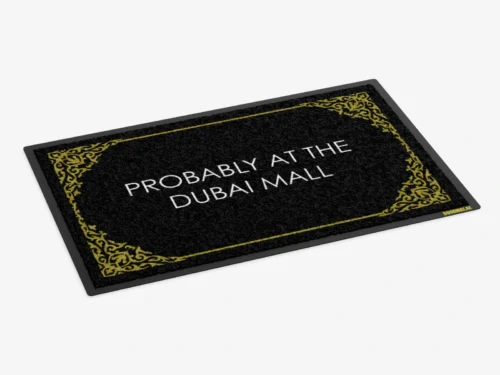 Dubai Mall doormat – stylish door mat inspired by Dubai Mall for home entrances in UAE.